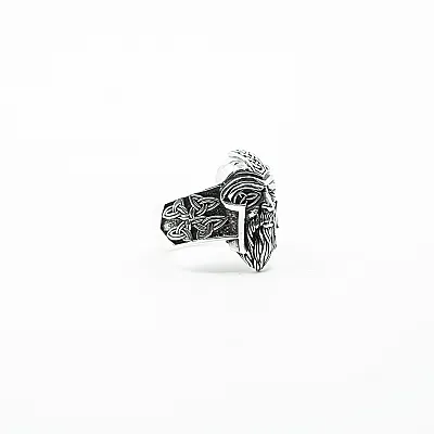 Inel viking Odin triquetra Argint - 2