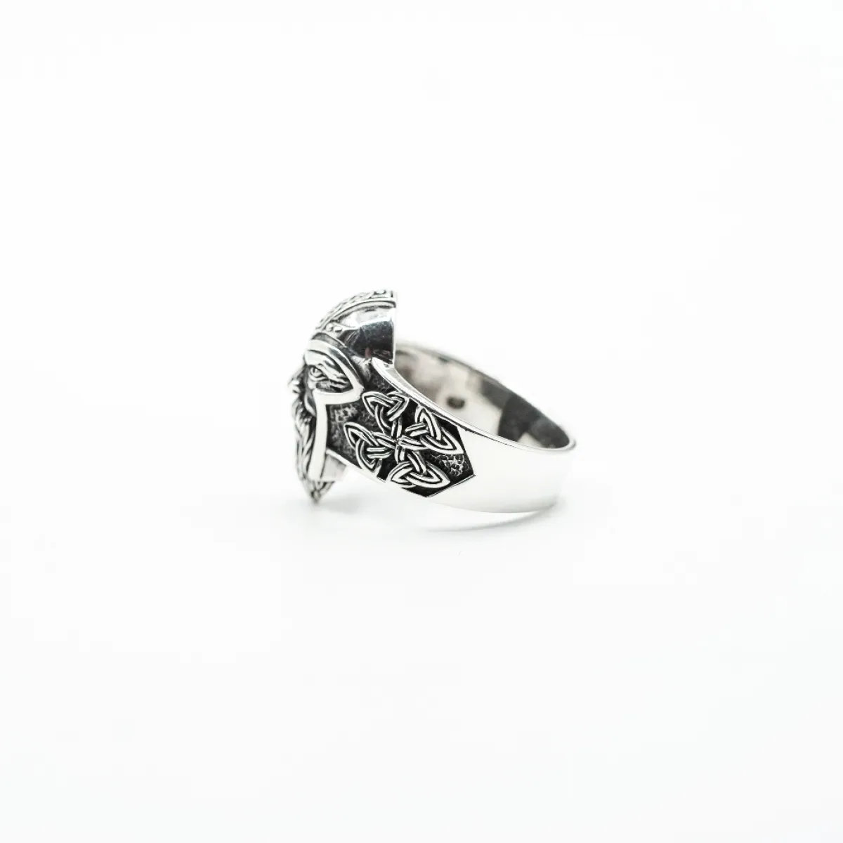 Inel viking Odin triquetra Argint