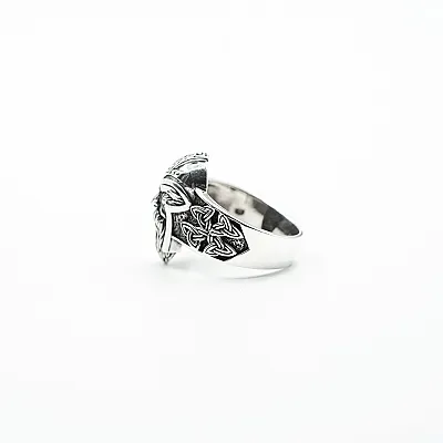 Inel viking Odin triquetra Argint - 5