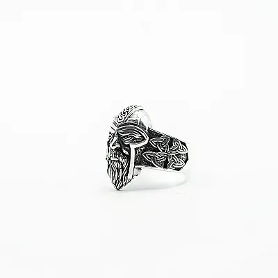 Inel viking Odin triquetra Argint - 6