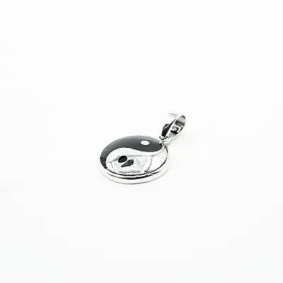 Pandantiv rotund yin yang s Argint - 2