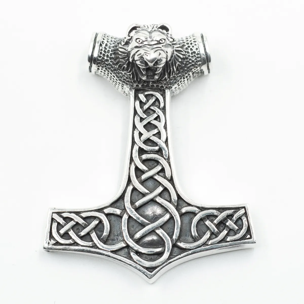 Pandantiv ciocanul Mjollnir Leu Argint