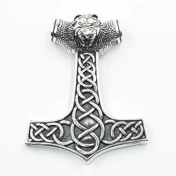 Pandantiv ciocanul Mjollnir Leu Argint