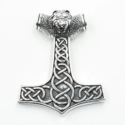 Pandantiv ciocanul Mjollnir Leu Argint - 1