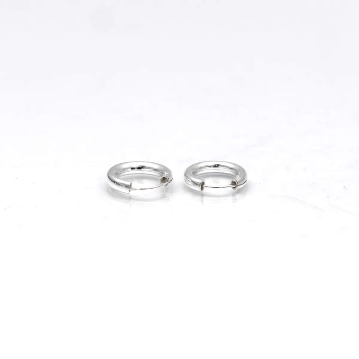 Cercei tip creola rotunda 3mm Argint
