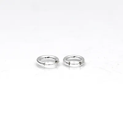 Cercei tip creola rotunda 3mm Argint - 2