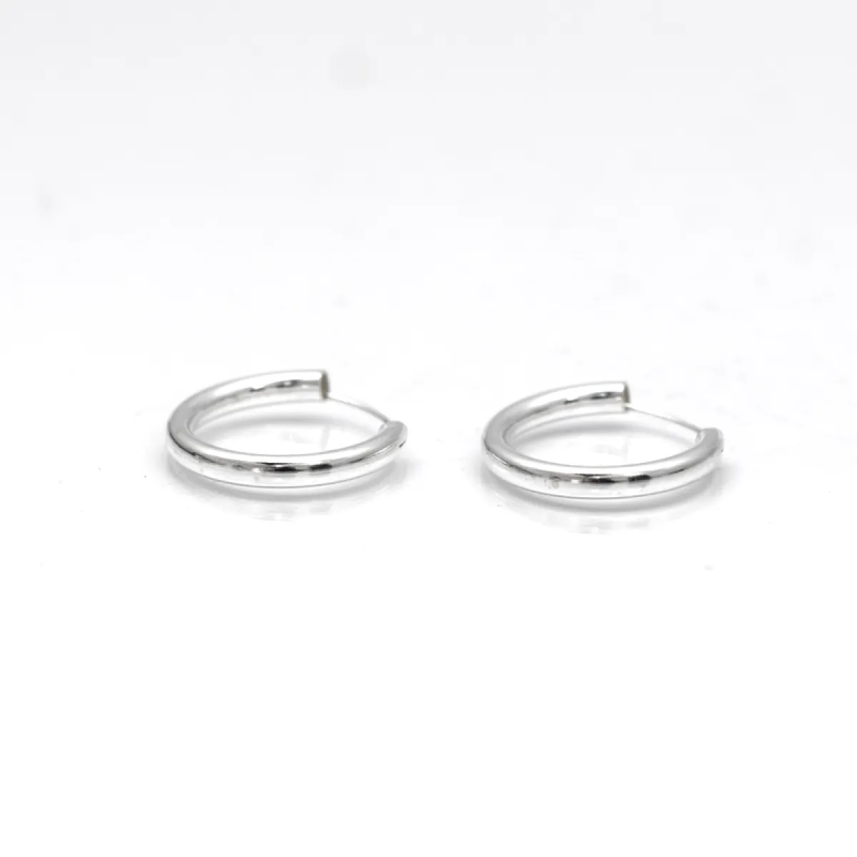 Cercei tip creola rotunda 3mm Argint