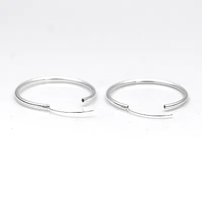 Cercei tip creola rotunda 3mm Argint - 14