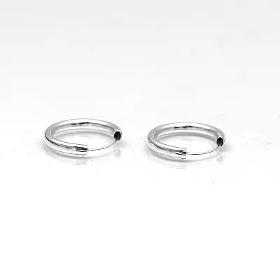 Cercei tip creola rotunda 3mm Argint - 7