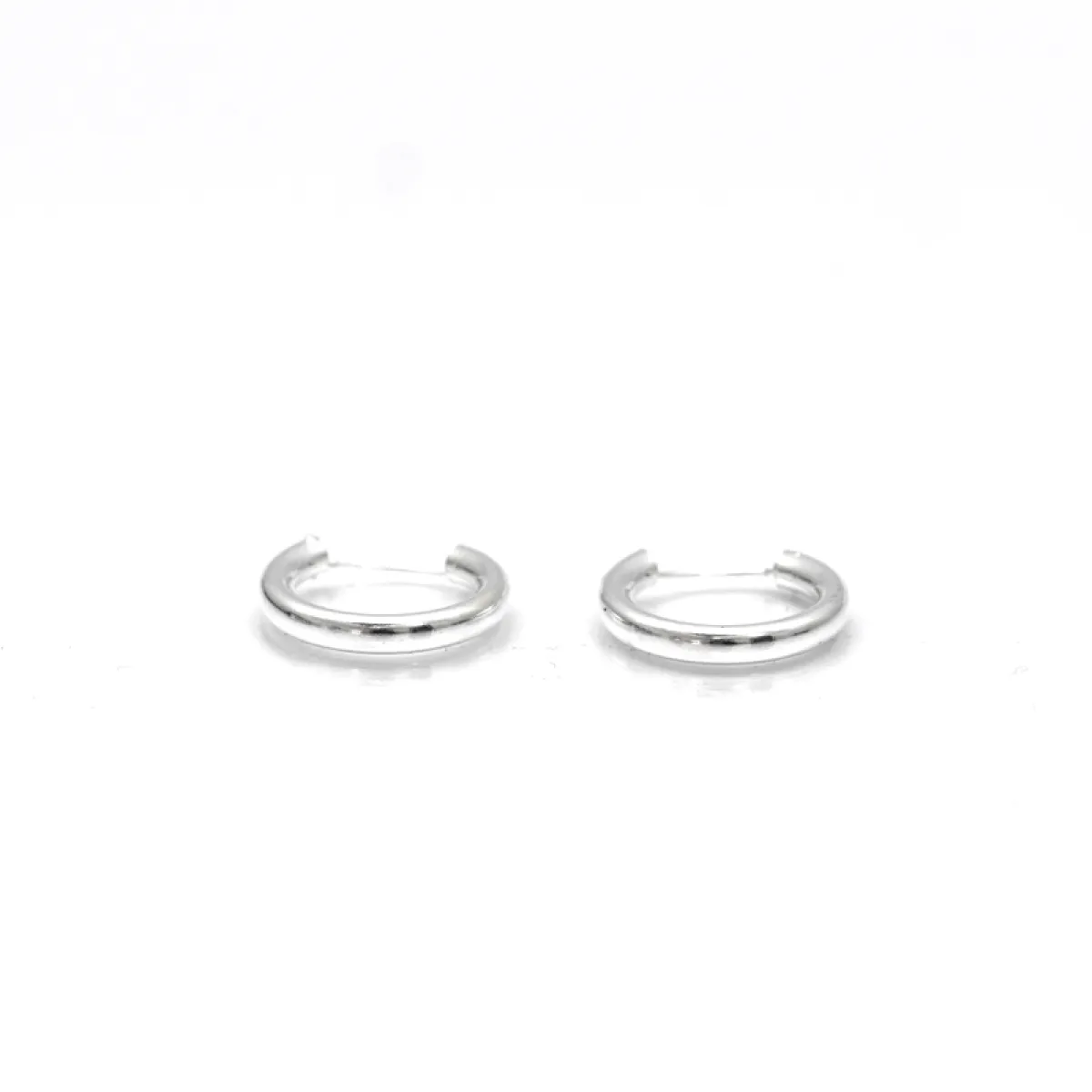 Cercei tip creola rotunda 3mm Argint