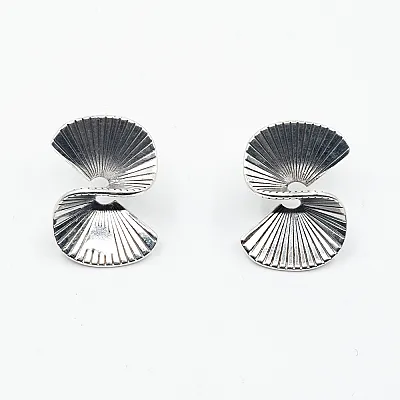 Cercei pe lob tip funda Argint - 4