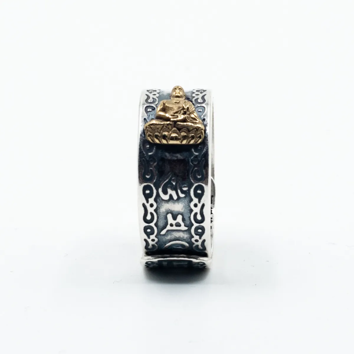 Verigheta reglabila rugaciune Buddha Argint