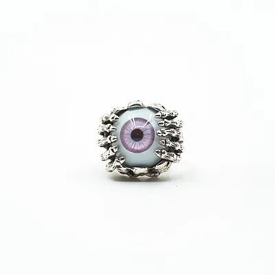 Inel ochi violet cranii Argint - 1