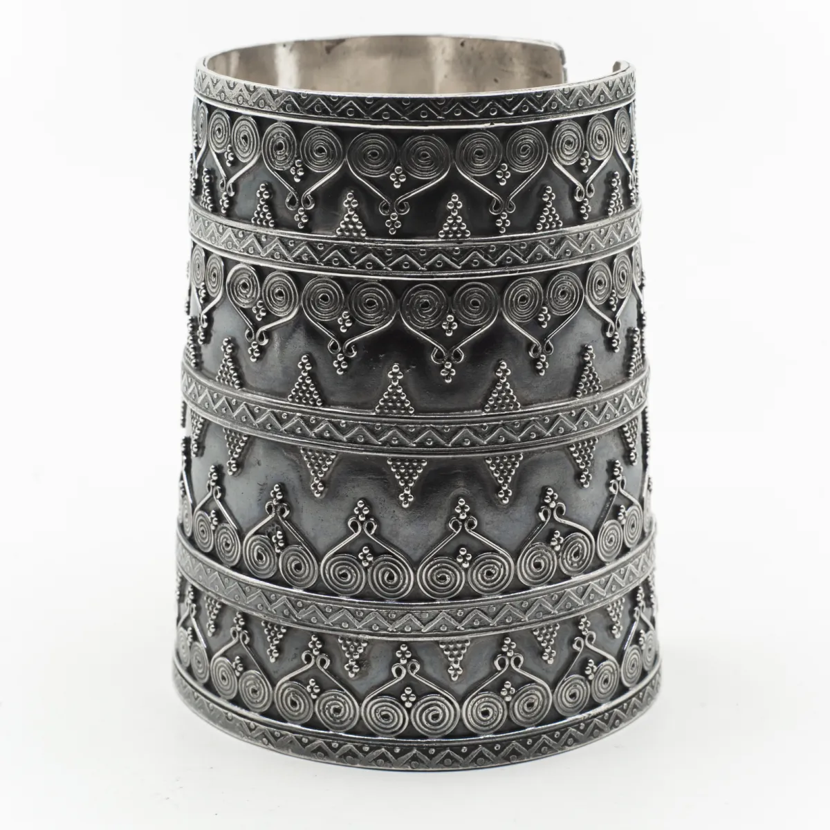 Bratara fixa lata 8.5cm Argint