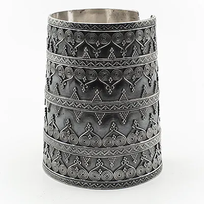 Bratara fixa lata 8.5cm Argint - 4