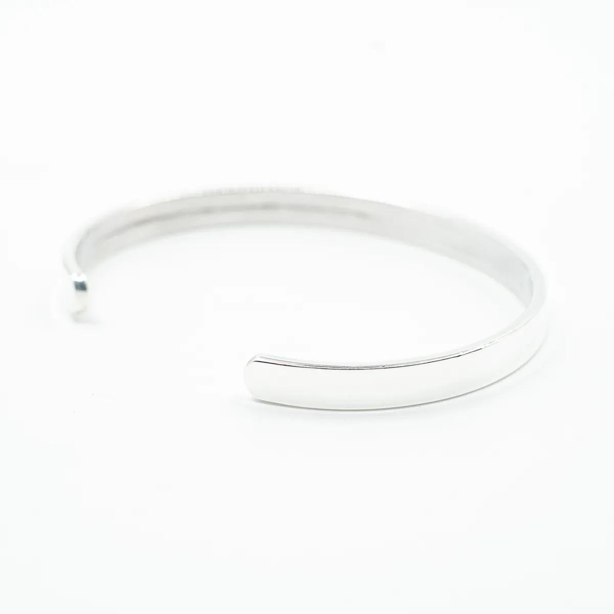 Bratara fixa plata simpla 6cm*2mm Argint
