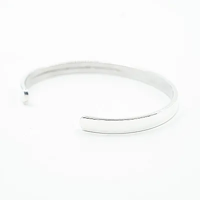 Bratara fixa plata simpla 6cm*2mm Argint - 2