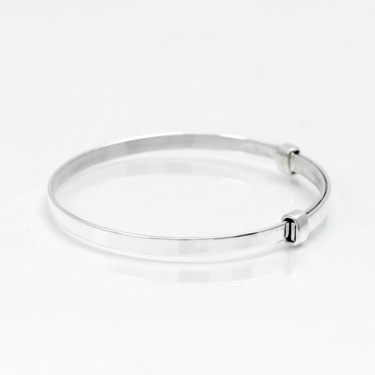 Bratara fixa simpla banda reglabila.5mm Argint