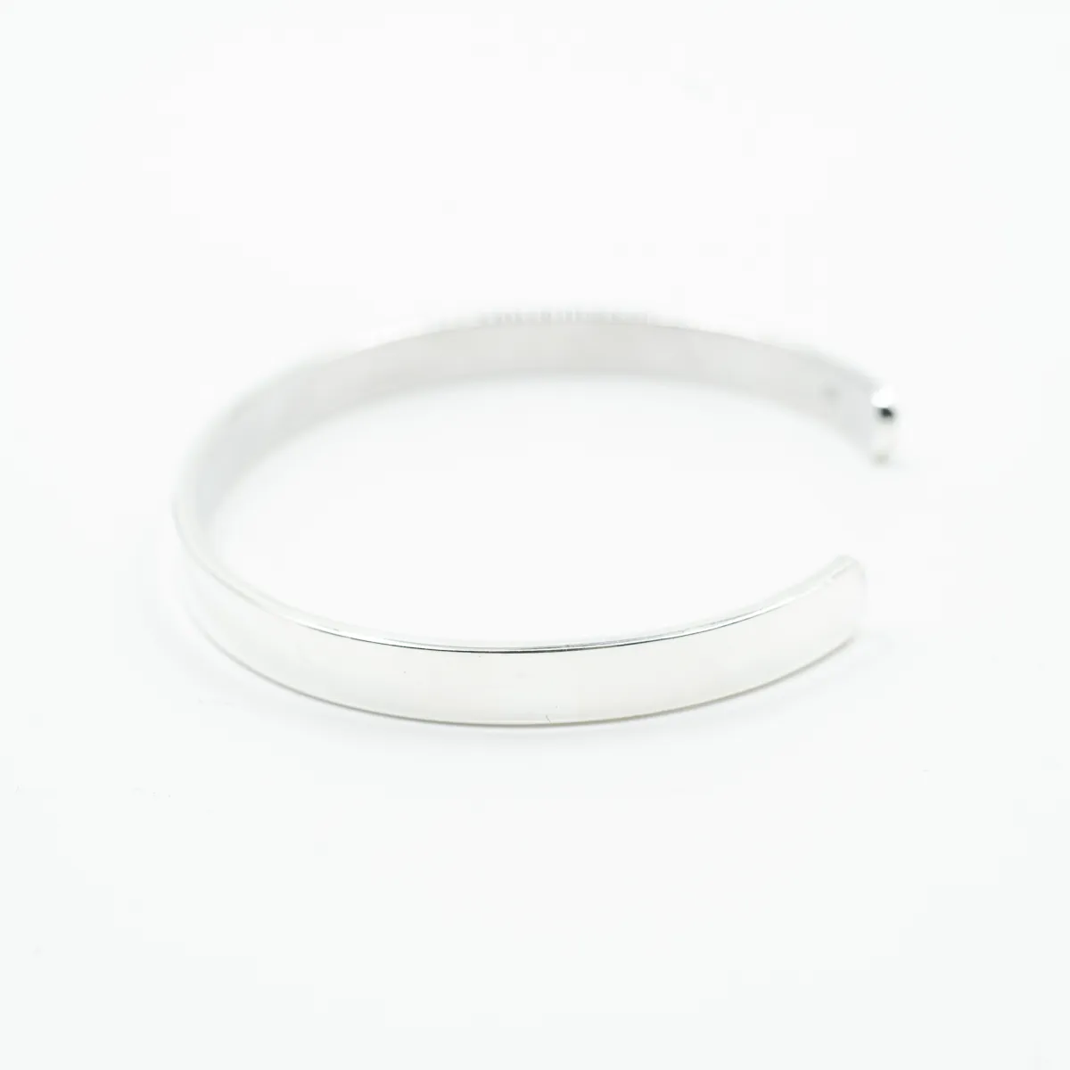 Bratara fixa plata simpla 6cm*2mm Argint
