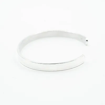 Bratara fixa plata simpla 6cm*2mm Argint - 5