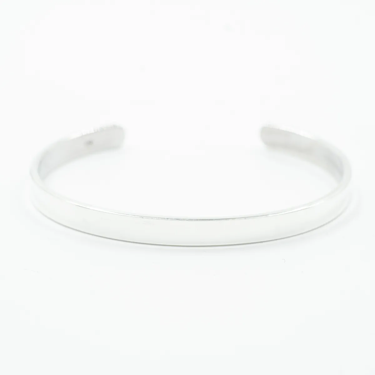 Bratara fixa plata simpla 6cm*2mm Argint