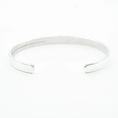 Bratara fixa plata simpla 6cm*2mm Argint - 3