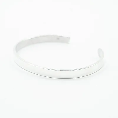 Bratara fixa plata simpla 6cm*2mm Argint - 6