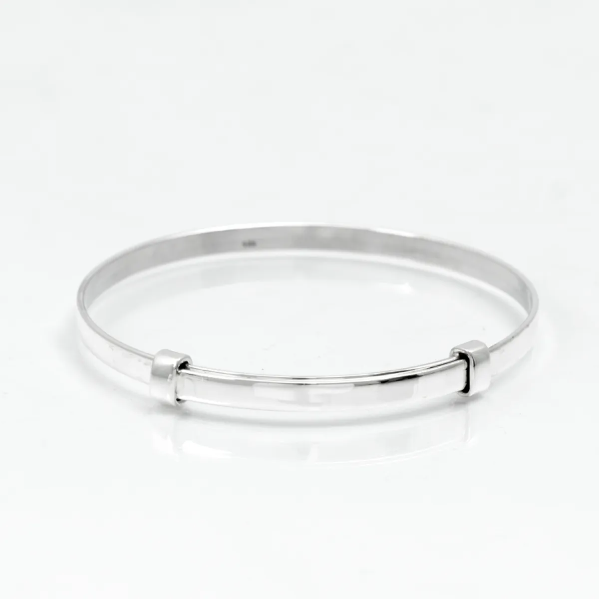 Bratara fixa simpla banda reglabila.5mm Argint