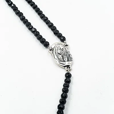 Colier onix curce Isus Argint - 4
