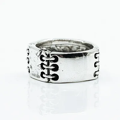 Verigheta placute hammered legate Argint - 3