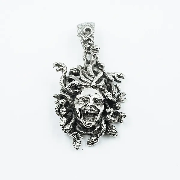 Pandantiv cap Medusa xxl Argint