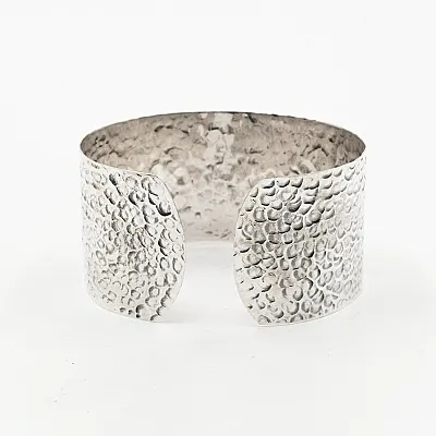 Bratara fixa hammered Argint - 2