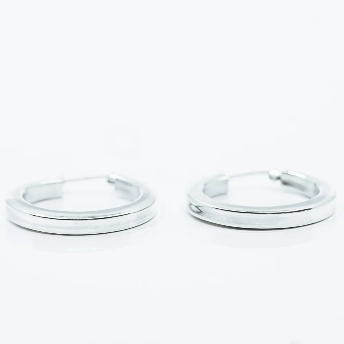 Cercei tip creola patrata 4mm Argint