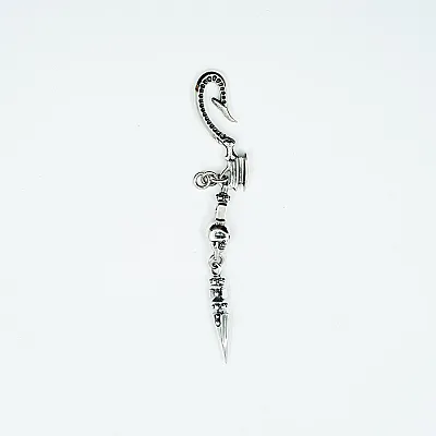 Accesoriu pantaloni cap de mort Argint - 4