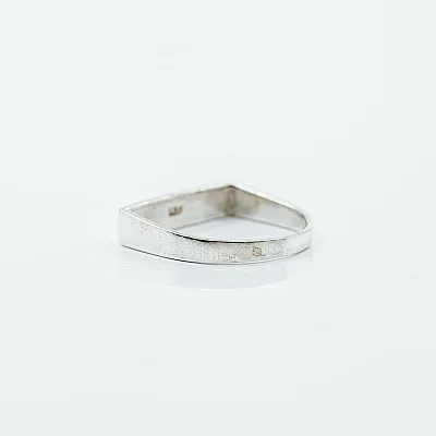 Inel simplu dreptunghiular 5mm Argint - 6