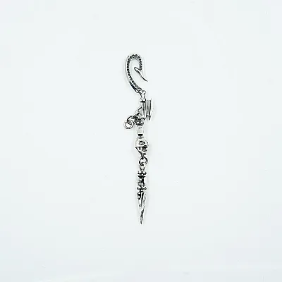 Accesoriu pantaloni cap de mort Argint - 5