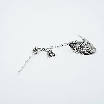 Accesoriu coc semicerc broderie Argint - 6