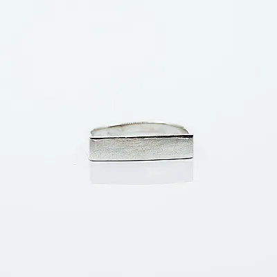 Inel simplu dreptunghiular 5mm Argint - 2