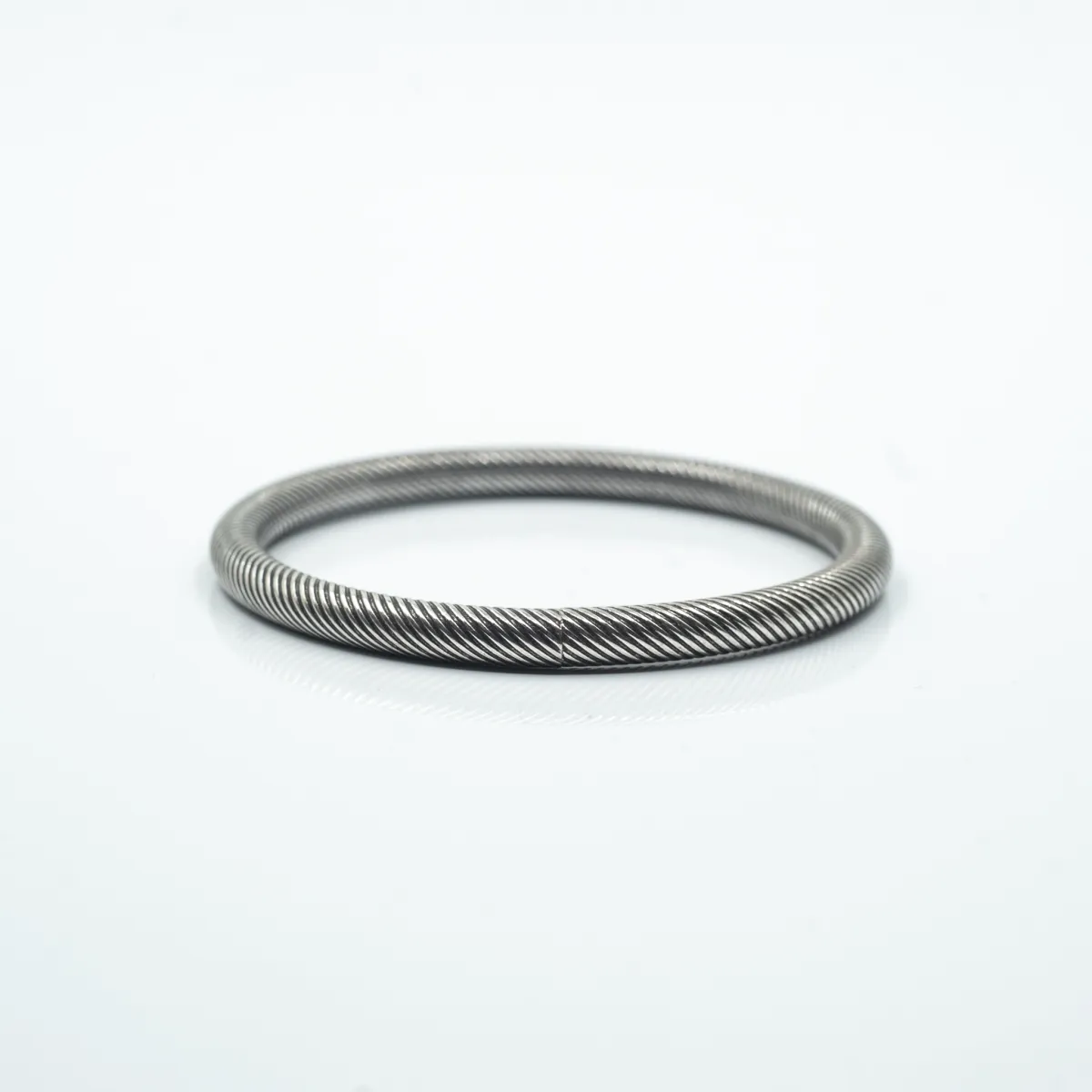 Bratara fixa goala dungi 5mm Argint