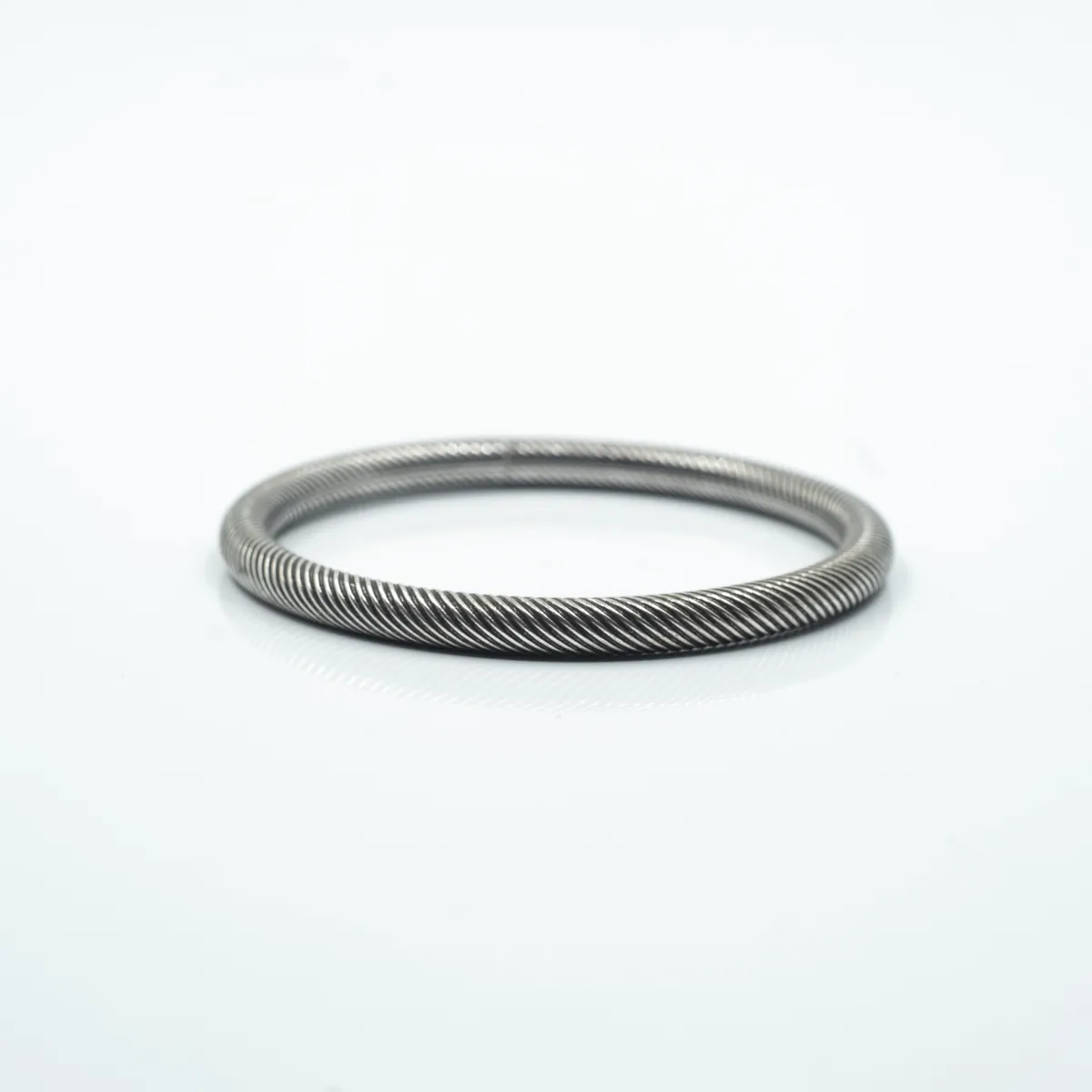 Bratara fixa goala dungi 5mm Argint