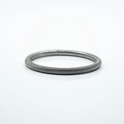 Bratara fixa goala dungi 5mm Argint - 3