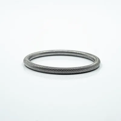Bratara fixa goala dungi 5mm Argint - 1