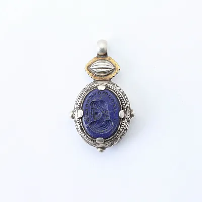 Pandantiv Afgan lapis.lazuli bumbi M Argint - 1