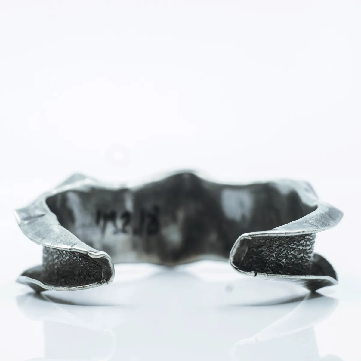 Bratara fixa hammered creata Argint