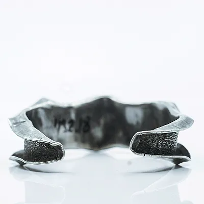 Bratara fixa hammered creata Argint - 4