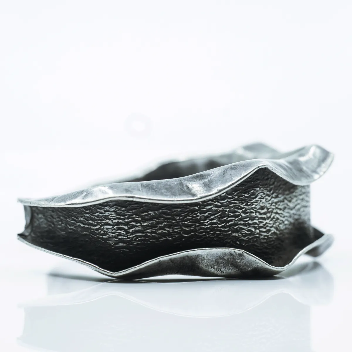 Bratara fixa hammered creata Argint
