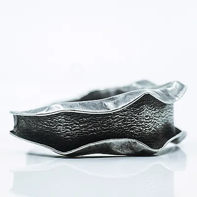 Bratara fixa hammered creata Argint - 6