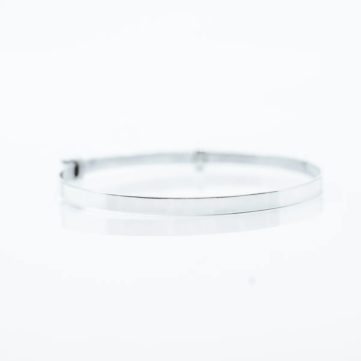 Bratara fixa semiluna banda reglabila.4mm Argint