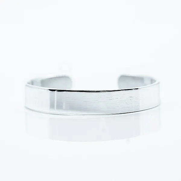 Bratara fixa simpla plata 1cm Argint