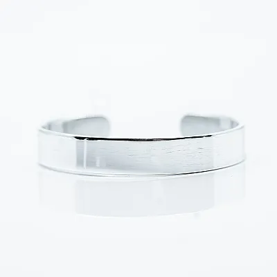 Bratara fixa simpla plata 1cm Argint - 1